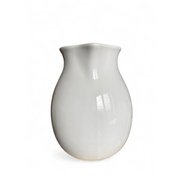 Fapor Ceramic Pitcher With Eggplant Design Made in Portugal Vase 8.5 Inches Tall - Picture 2 of 8